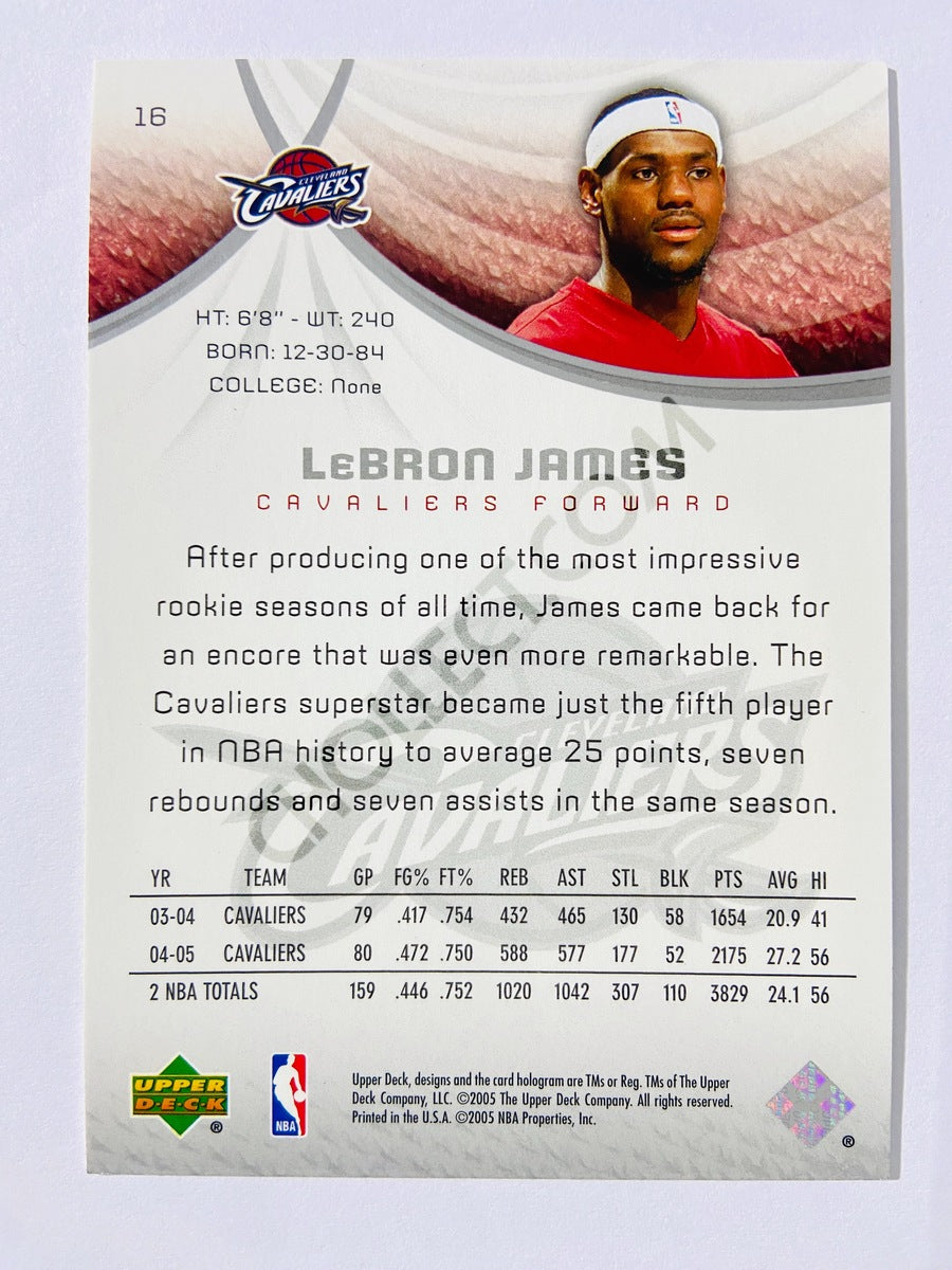 Lebron James – Cleveland Cavaliers 2005-06 Upper Deck SP Authentic Game-Used #16