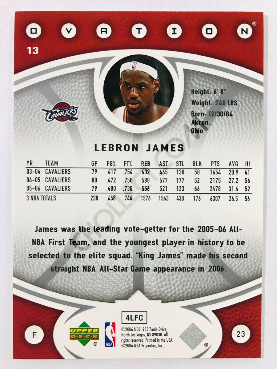 LeBron James - Cleveland Cavaliers 2005-06 Upper Deck Ovation #13