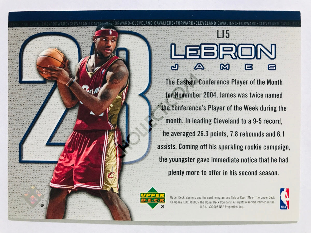 LeBron James - Cleveland Cavaliers 2005-06 Upper Deck Lebron Bonus Insert #LJ5