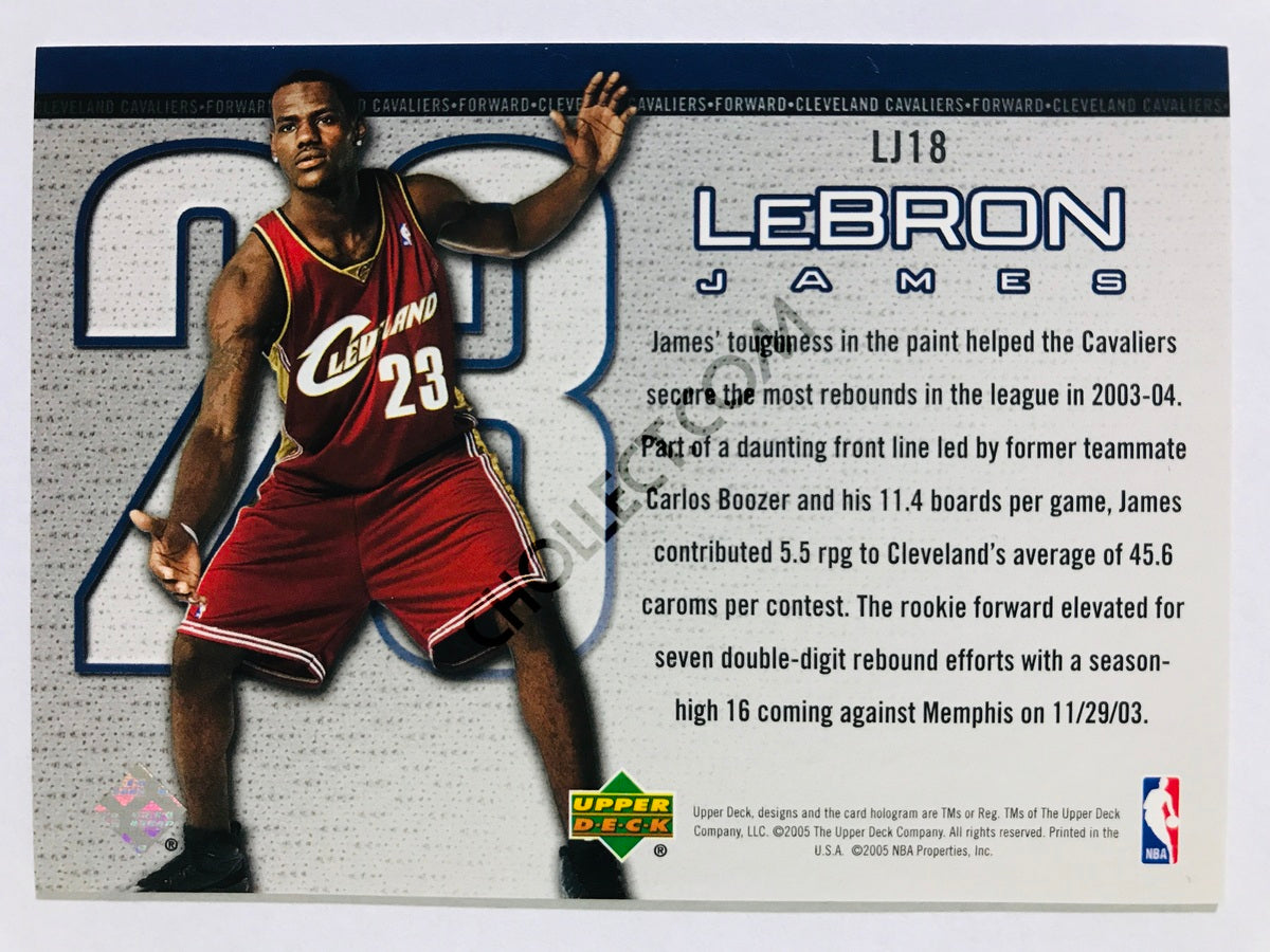 LeBron James - Cleveland Cavaliers 2005-06 Upper Deck Lebron Bonus Insert #LJ18