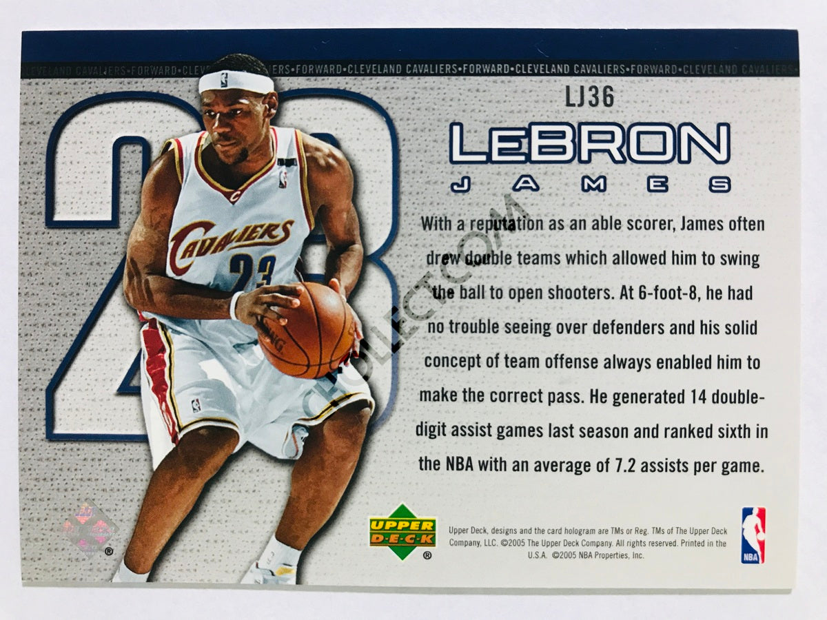 LeBron James - Cleveland Cavaliers 2005-06 Upper Deck Lebron Bonus Insert #LJ36