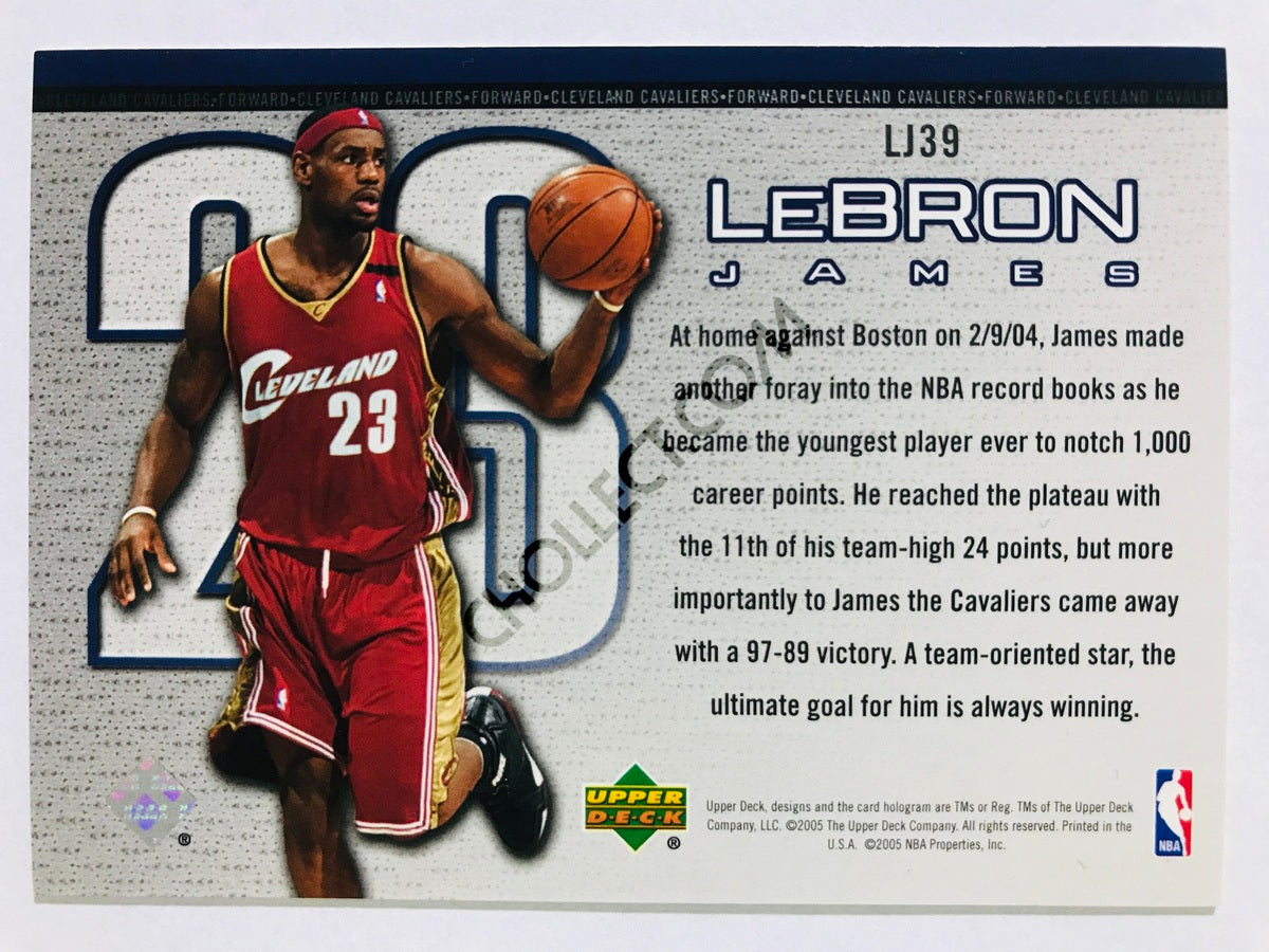 LeBron James - Cleveland Cavaliers 2005-06 Upper Deck Lebron Bonus Insert #LJ39