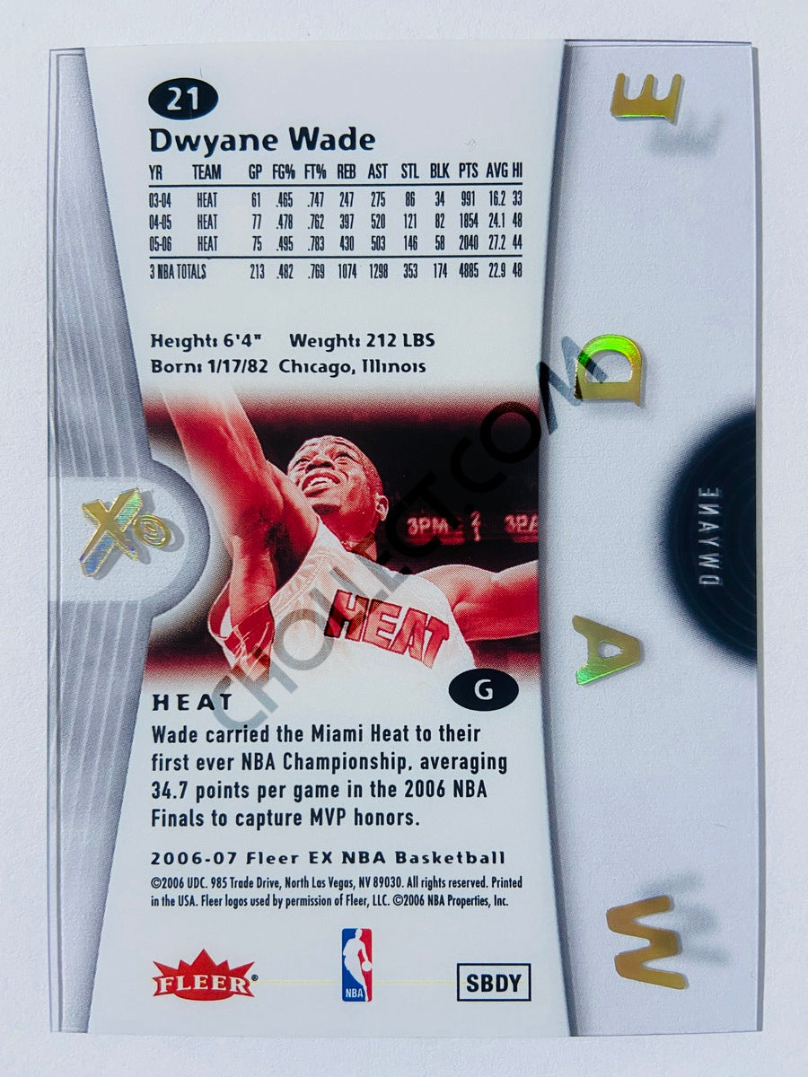 Dwyane Wade - Miami Heat 2006-07 Fleer EX #21