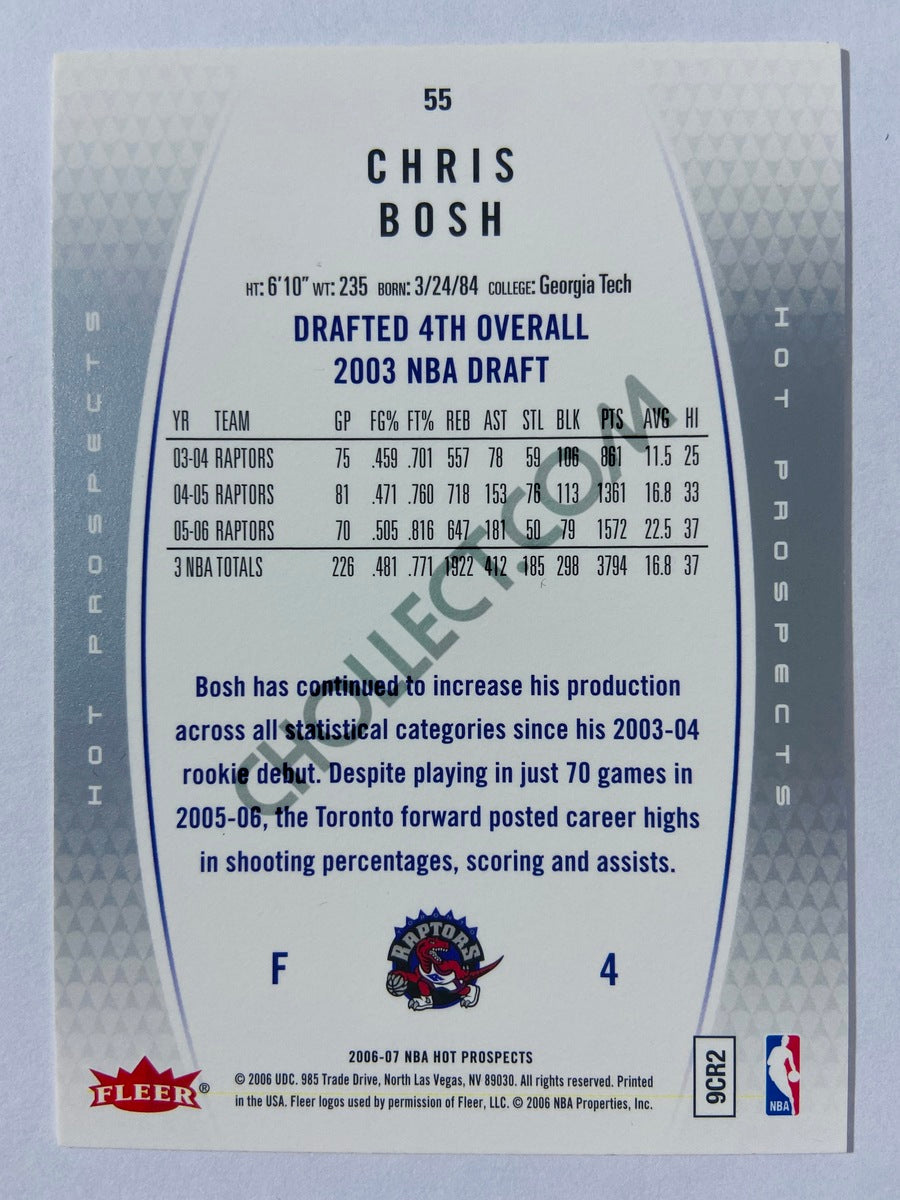 Chris Bosh - Toronto Raptors 2006-07 Fleer Hot Prospects #55