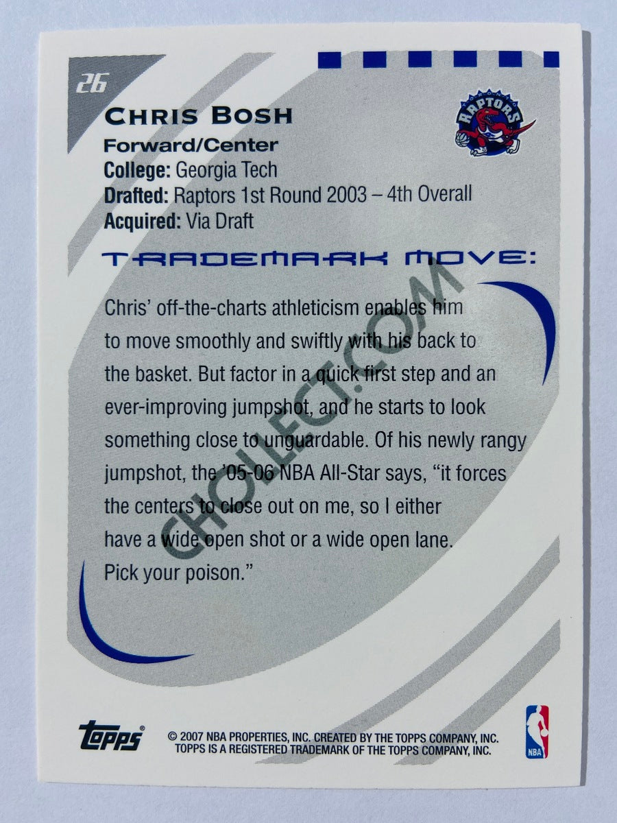 Chris Bosh - Toronto Raptors 2006-07 Topps Trademark Moves #26