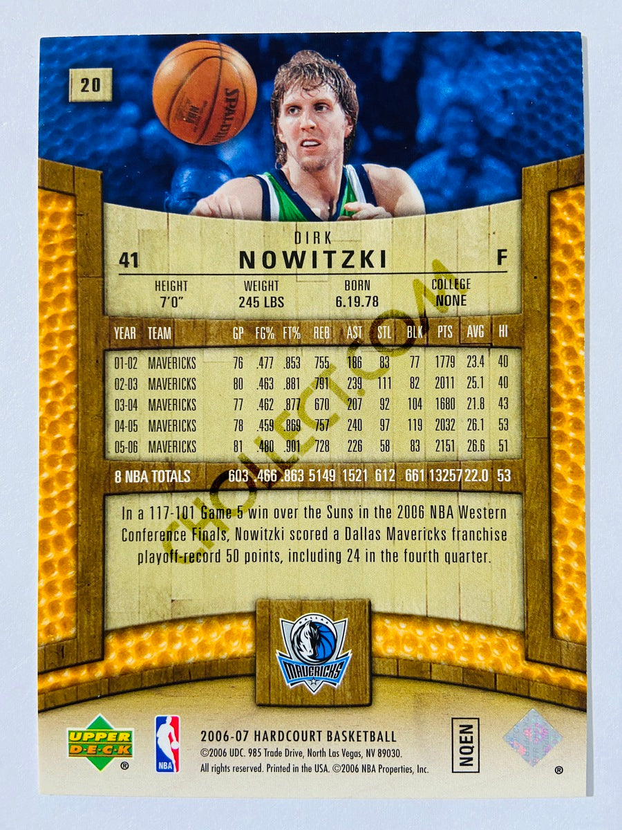 Dirk Nowitzki - Dallas Mavericks 2006-07 Upper Deck Hardcourt #20