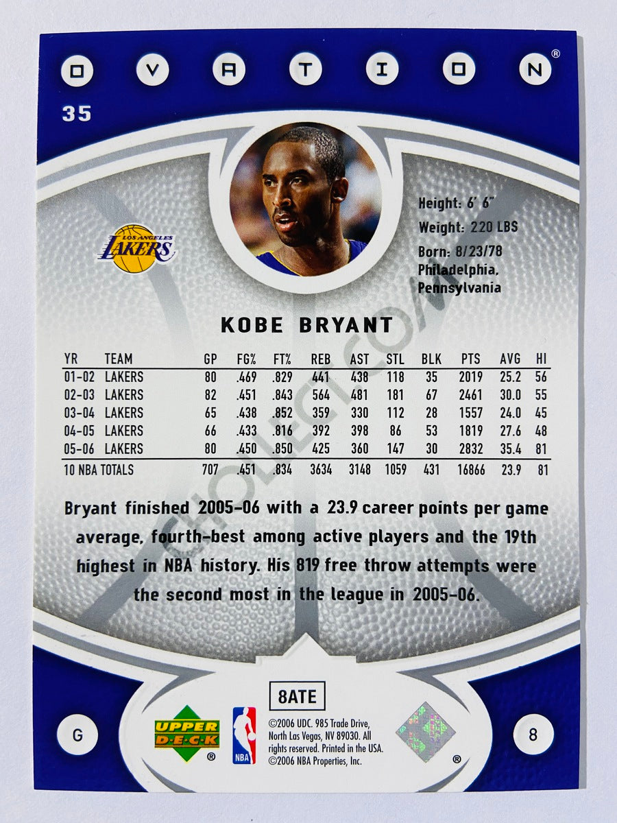 Kobe Bryant - Los Angeles Lakers 2006 Upper Deck Ovation #35