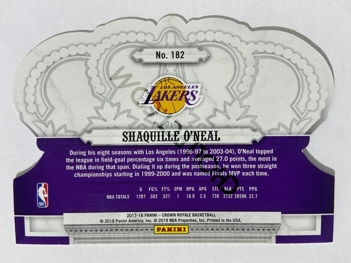 Shaquille O'Neal – Los Angeles Lakers 2017-18 Panini Crown Royale