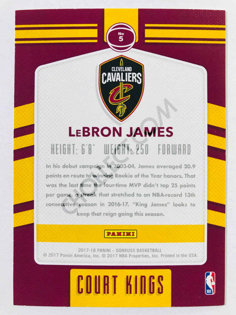 LeBron James - Cleveland Cavaliers 2007-08 Panini Donruss Court Kings #5