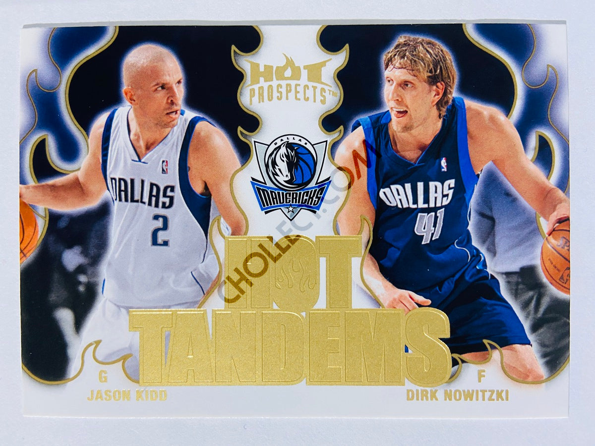 Jason Kidd / Dirk Nowitzki - Dallas Mavericks 2008-09 Fleer Hot Prospects Hot Tandems #6