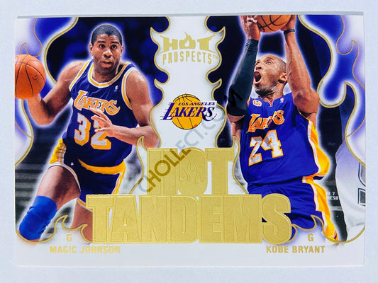 Kobe Bryant / Magic Johnson - Los Angeles Lakers 2008-09 Fleer Hot Prospects Hot Tandems #HT-9