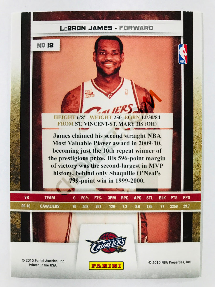 LeBron James - Cleveland Cavaliers 2009-10 Panini Season Update Highlights #18