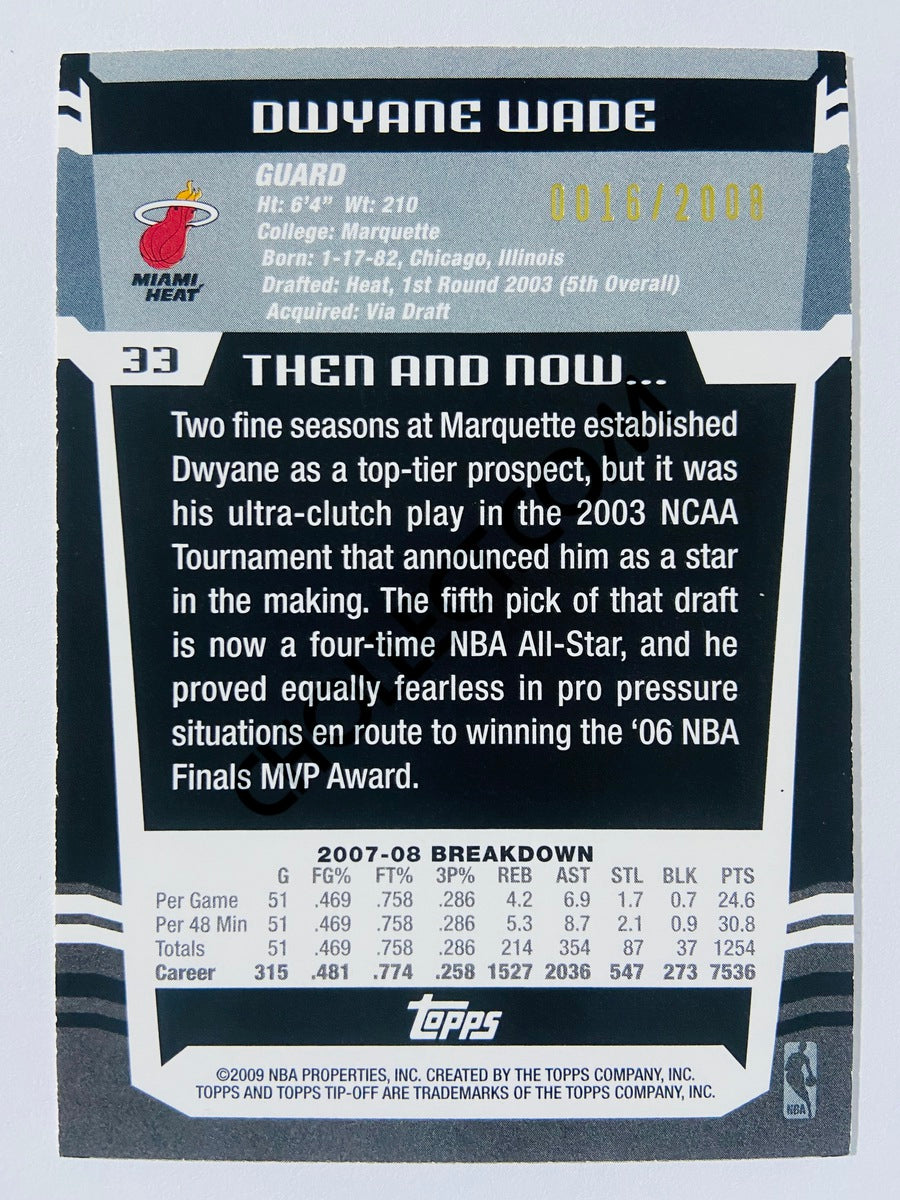 Dwyane Wade - Miami Heat 2009 Topps Tip-off #33 | 0016/2008