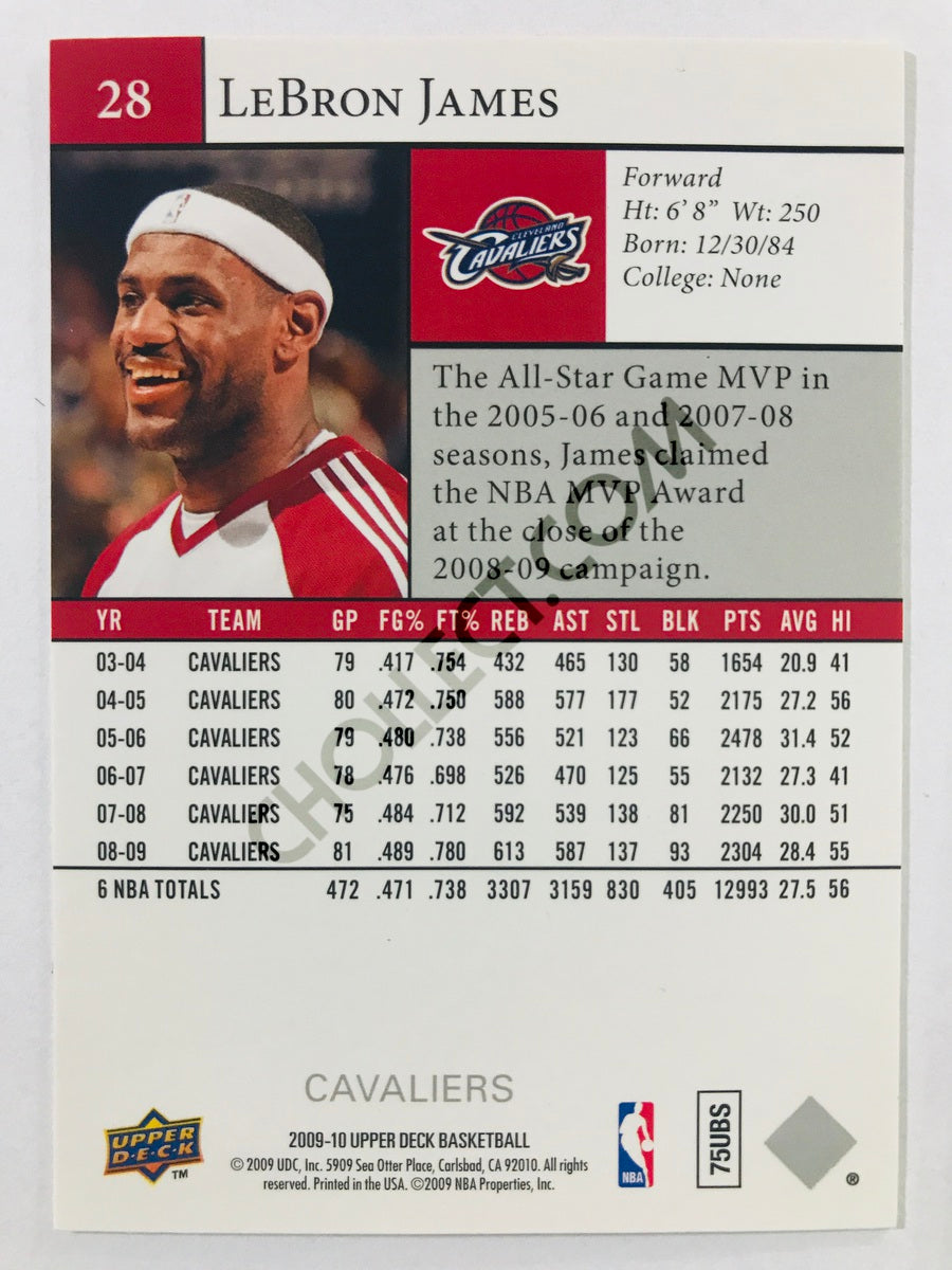 LeBron James - Cleveland Cavaliers 2009-10 Upper Deck #28