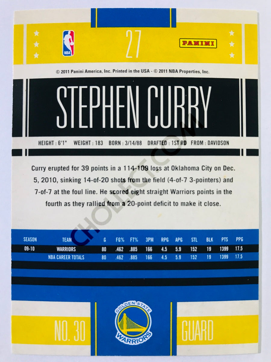 Stephen Curry - Golden State Warriors 2010-11 Panini Classics #27