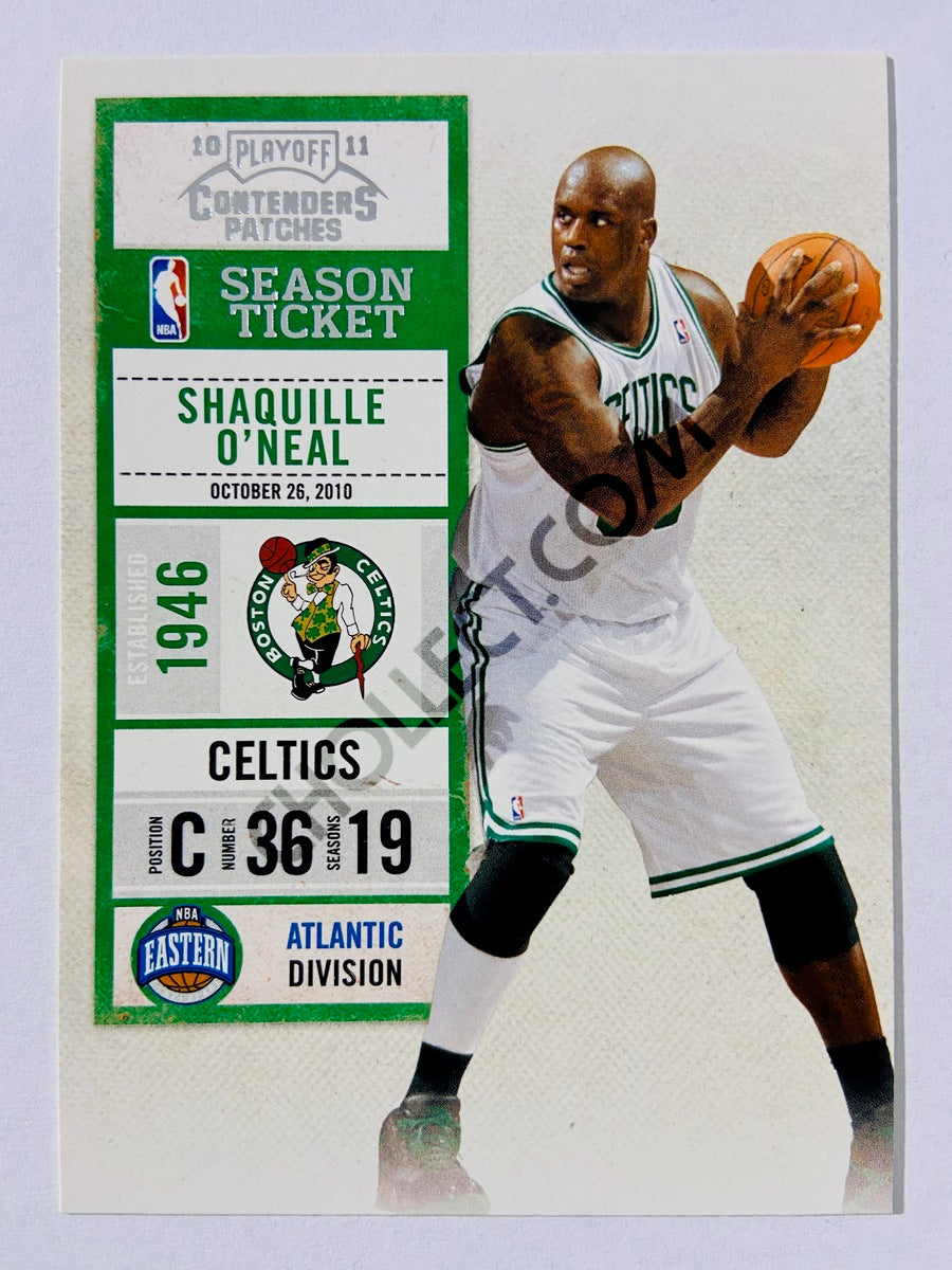 Shaquille O'Neal – Boston Celtics 2010-11 Panini Contenders Patches Season Ticket #36