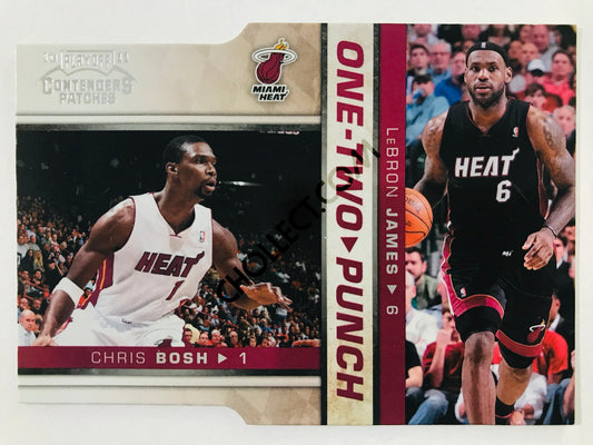 LeBron James / Chris Bosh - Miami Heat 2010-11 Panini One-Two Punch #11 193/299