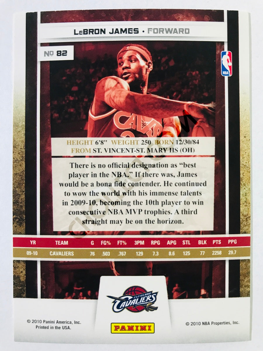 LeBron James - Cleveland Cavaliers 2010-11 Panini Season Update #17