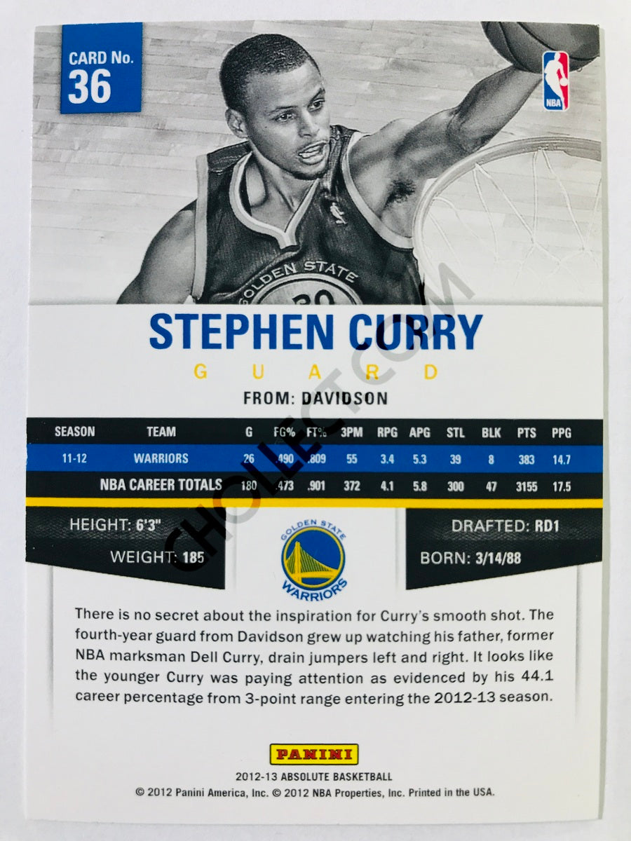 Stephen Curry - Golden State Warriors 2012-13 Panini Absolute #36