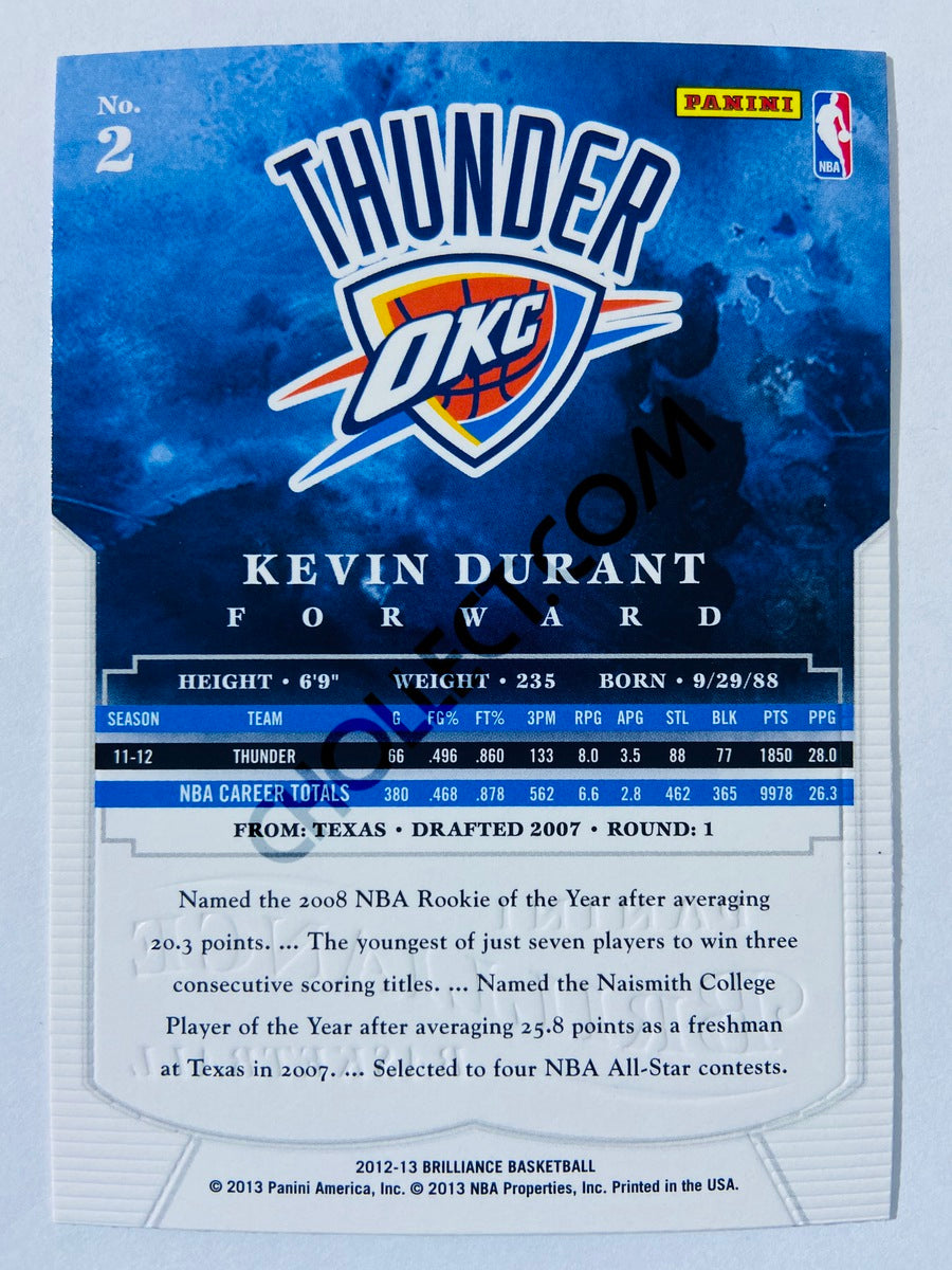 Kevin Durant - Oklahoma City Thunder 2012-13 Panini Brilliance #2