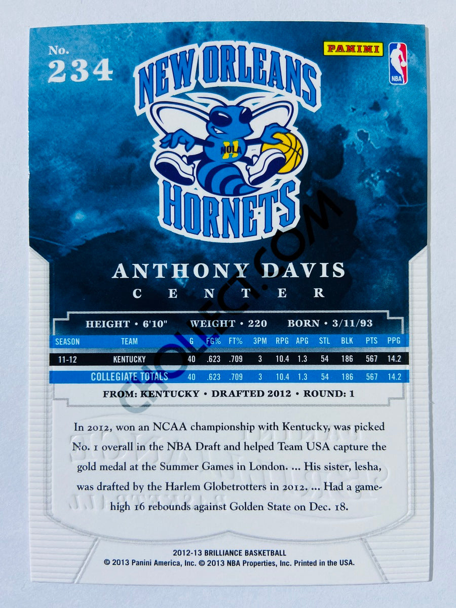 Anthony Davis - New Orleans Pelicans 2012-13 Panini Brilliance Rookie #234