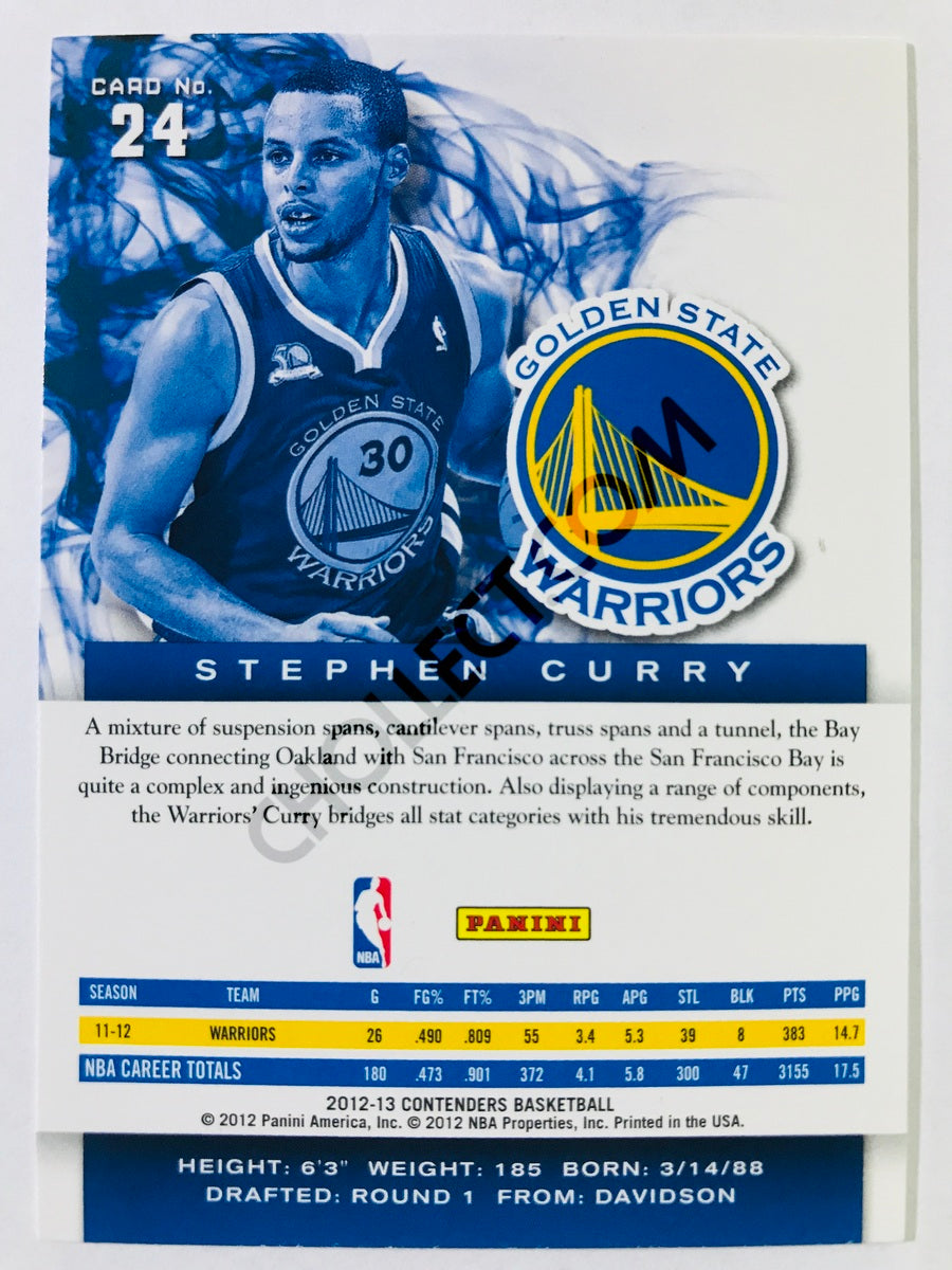 Stephen Curry - Golden State Warriors 2012-13 Panini Contenders #24