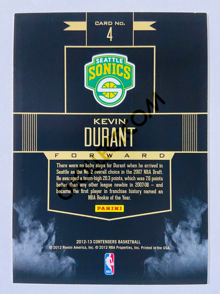 Kevin Durant - Oklahoma City Thunder 2012-13 Panini Contenders Rookie Remembrance #4