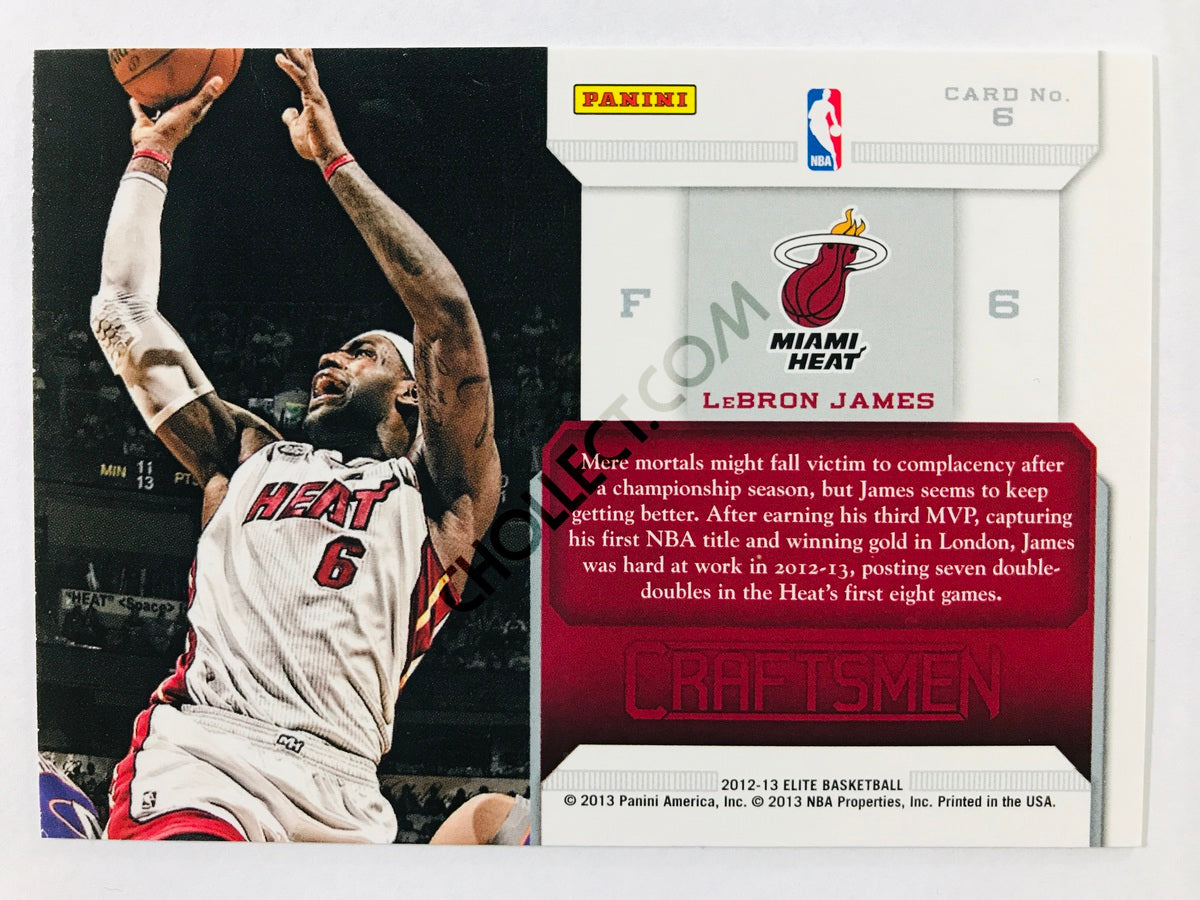 LeBron James - Miami Heat 2012-13 Panini Elite Craftsmen #6