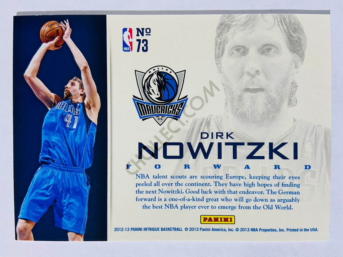 Dirk Nowitzki - Dallas Mavericks 2012-13 Panini Intrigue Intriguing Players #73