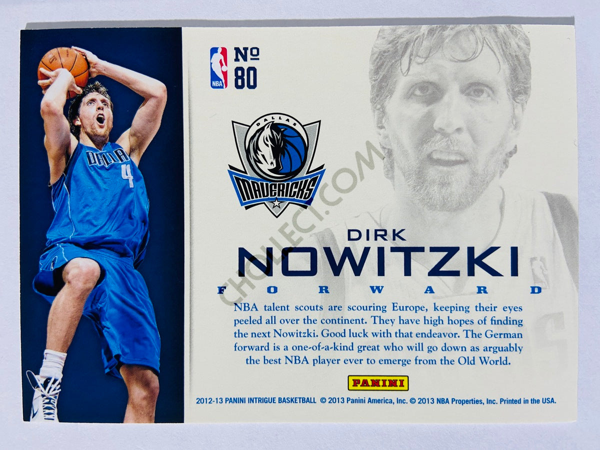 Dirk Nowitzki - Dallas Mavericks 2012-13 Panini Intrigue Intriguing Players #80