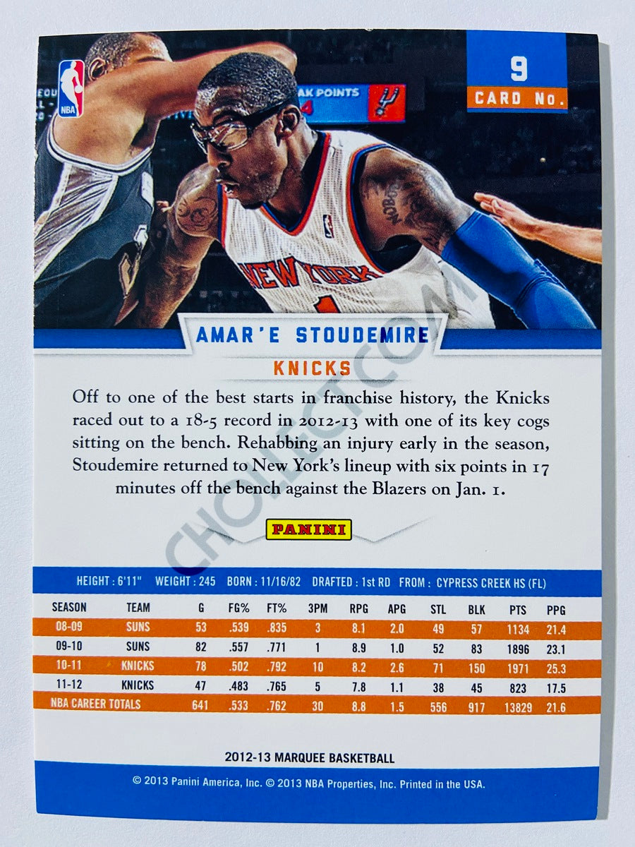 Amar'e Stoudemire – New York Knicks 2012-13 Panini Marquee #9