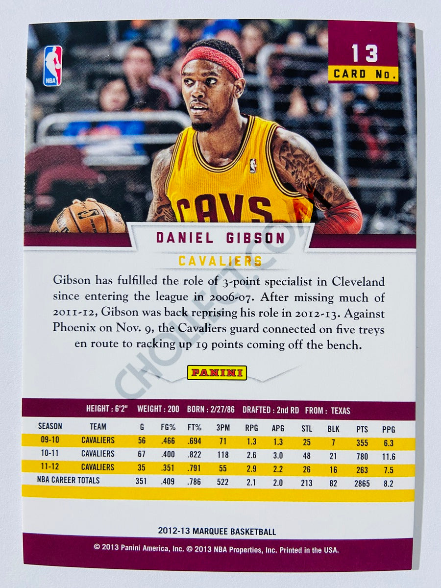 Daniel Gibson – Cleveland Cavaliers 2012-13 Panini Marquee #13
