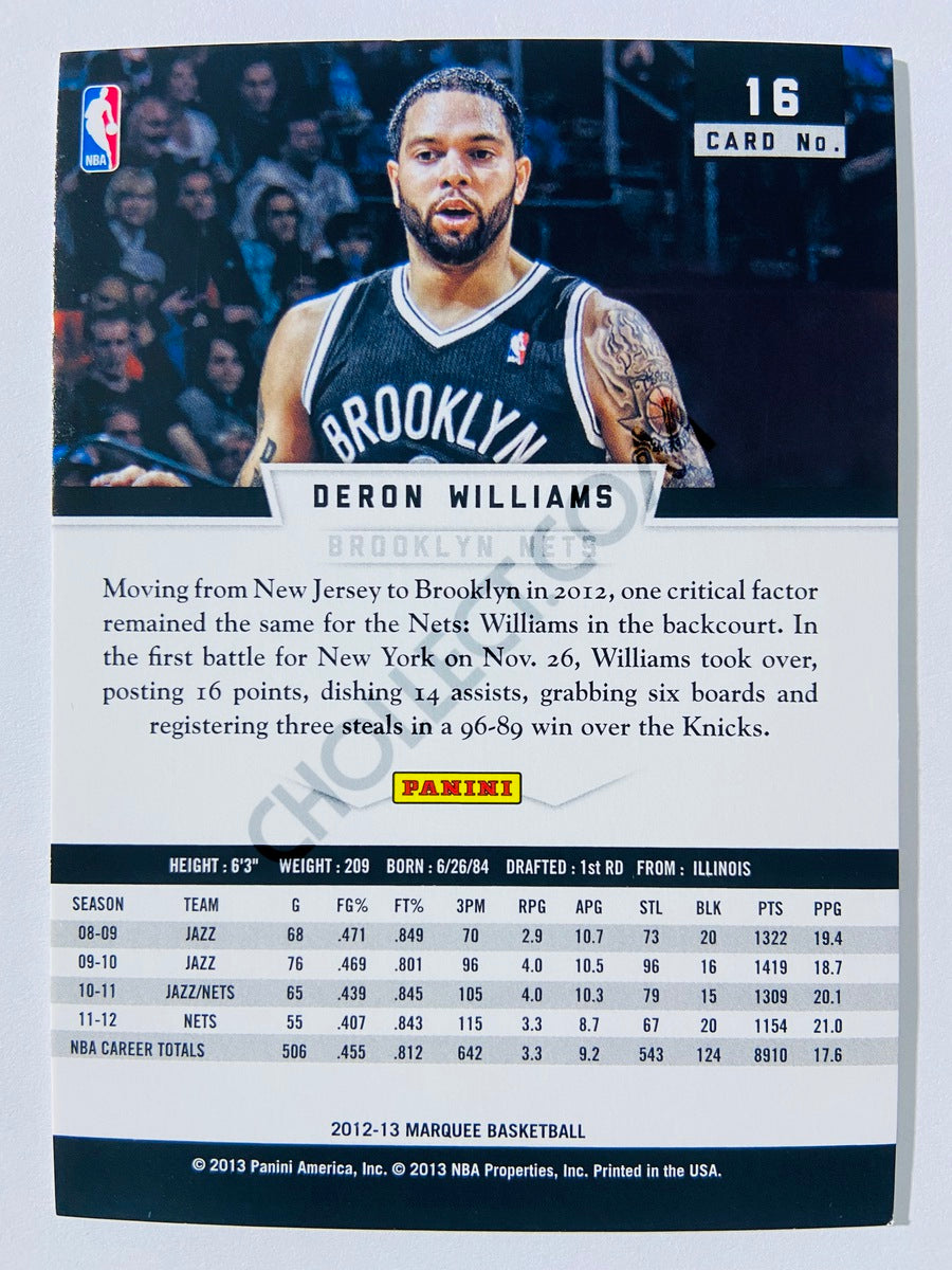 Deron Williams – Brooklyn Nets 2012-13 Panini Marquee #16