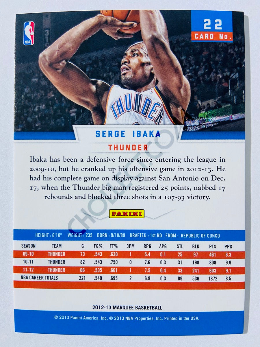 Serge Ibaka – Oklahoma City Thunder 2012-13 Panini Marquee #22