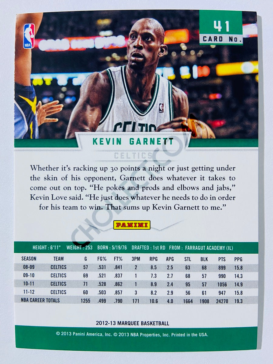 Kevin Garnett – Boston Celtics 2012-13 Panini Marquee #41