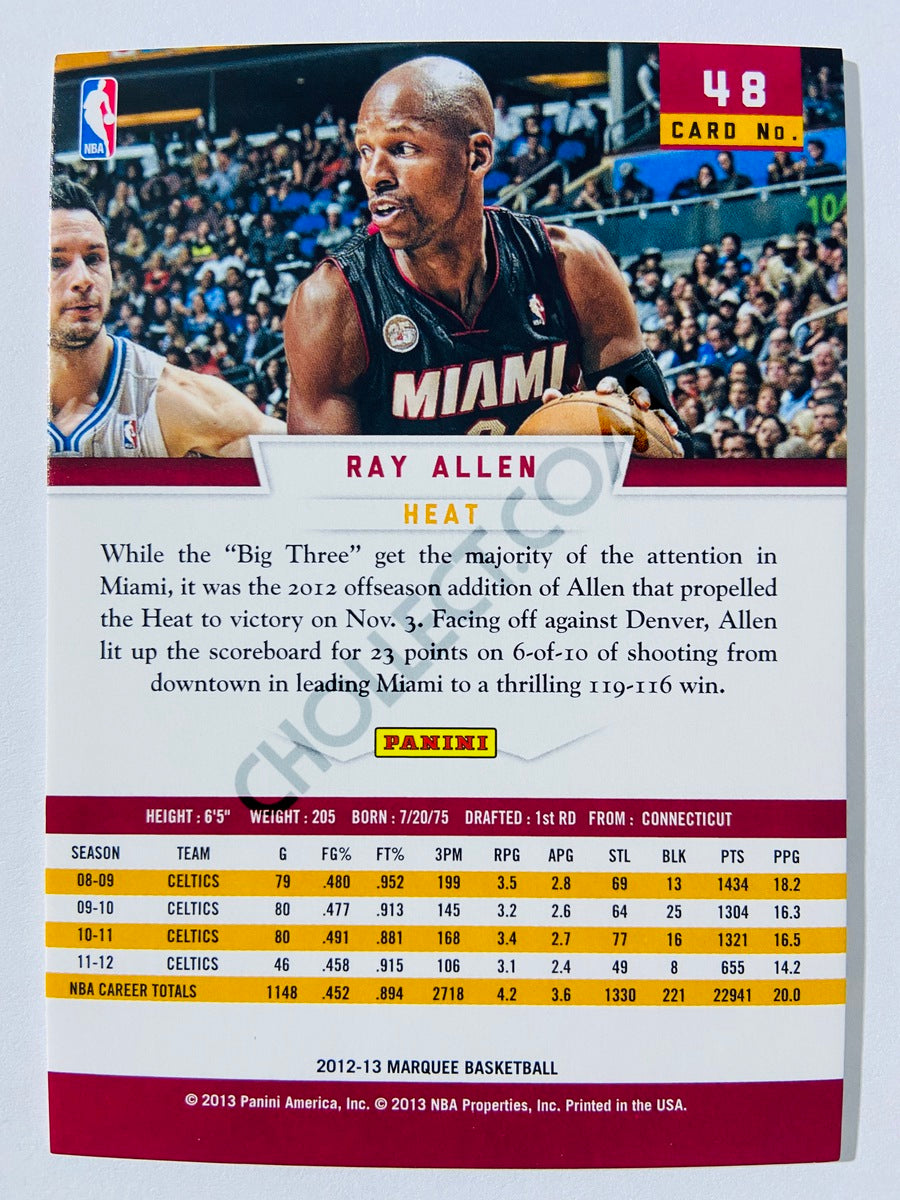 Ray Allen – Miami Heat 2012-13 Panini Marquee #48