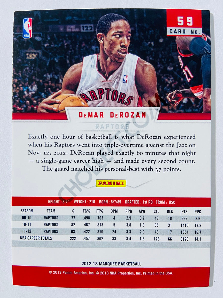 DeMar DeRozan – Toronto Raptors 2012-13 Panini Marquee #59