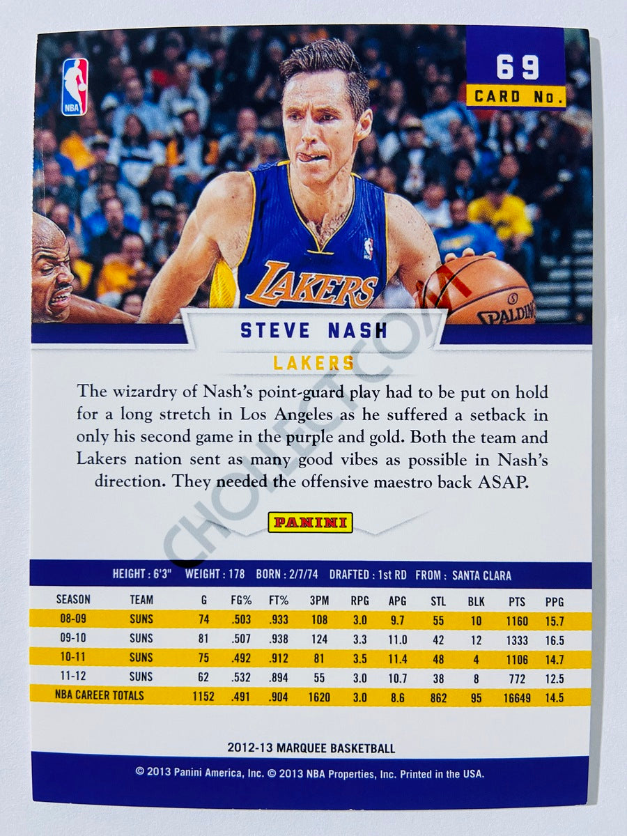 Steve Nash – Los Angeles Lakers 2012-13 Panini Marquee #69