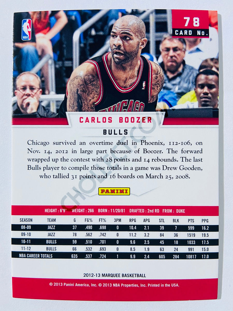 Carlos Boozer – Chicago Bulls 2012-13 Panini Marquee #78