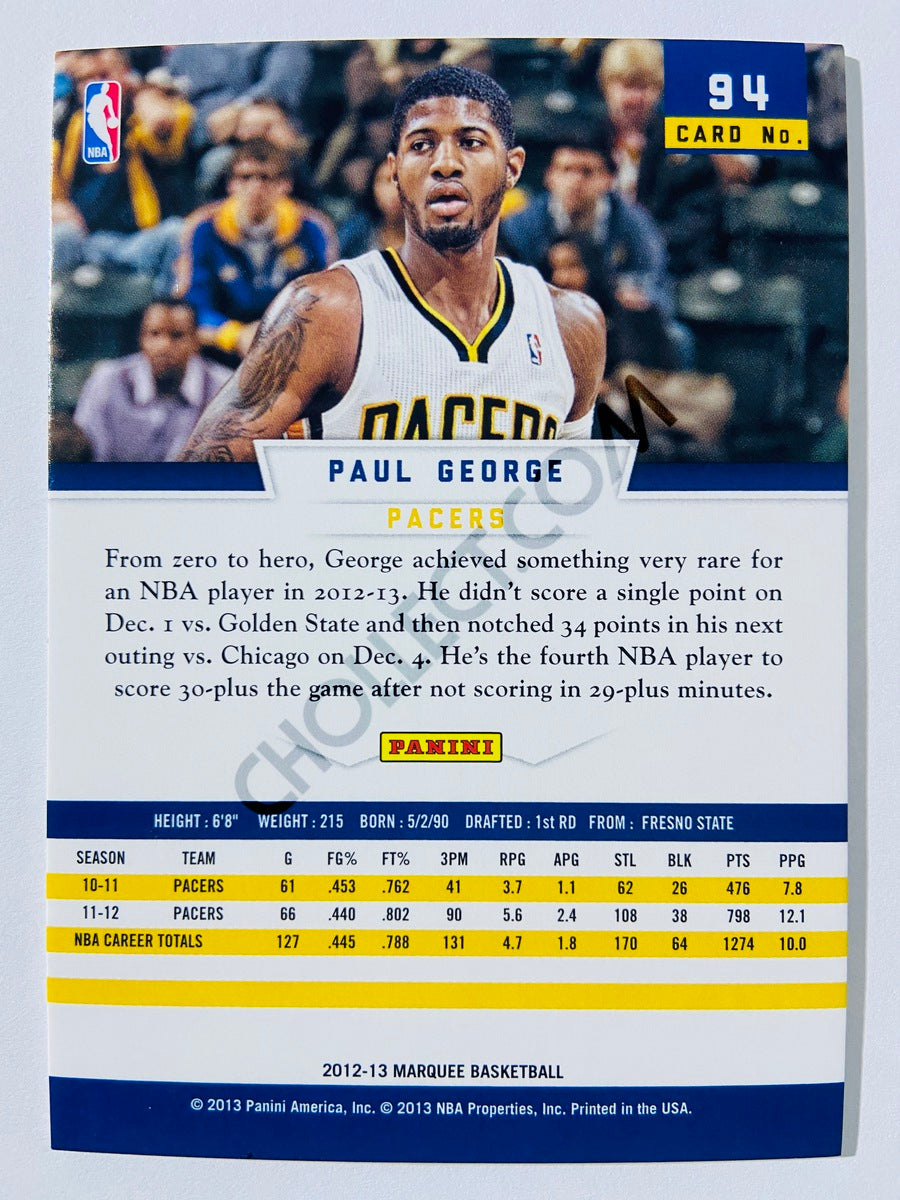 Paul George – Indiana Pacers 2012-13 Panini Marquee #94