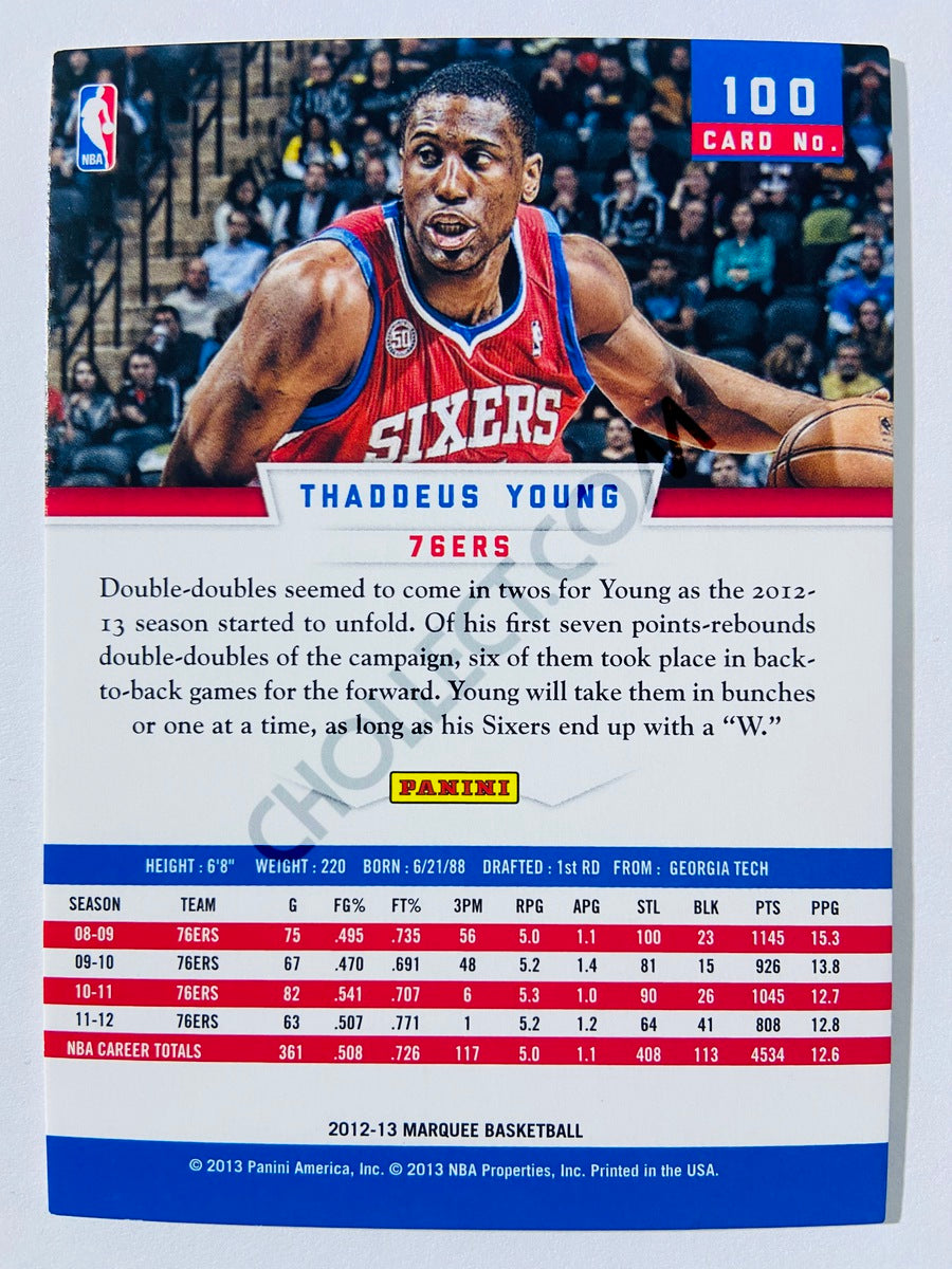 Thaddeus Young – Philadelphia 76ers 2012-13 Panini Marquee #100
