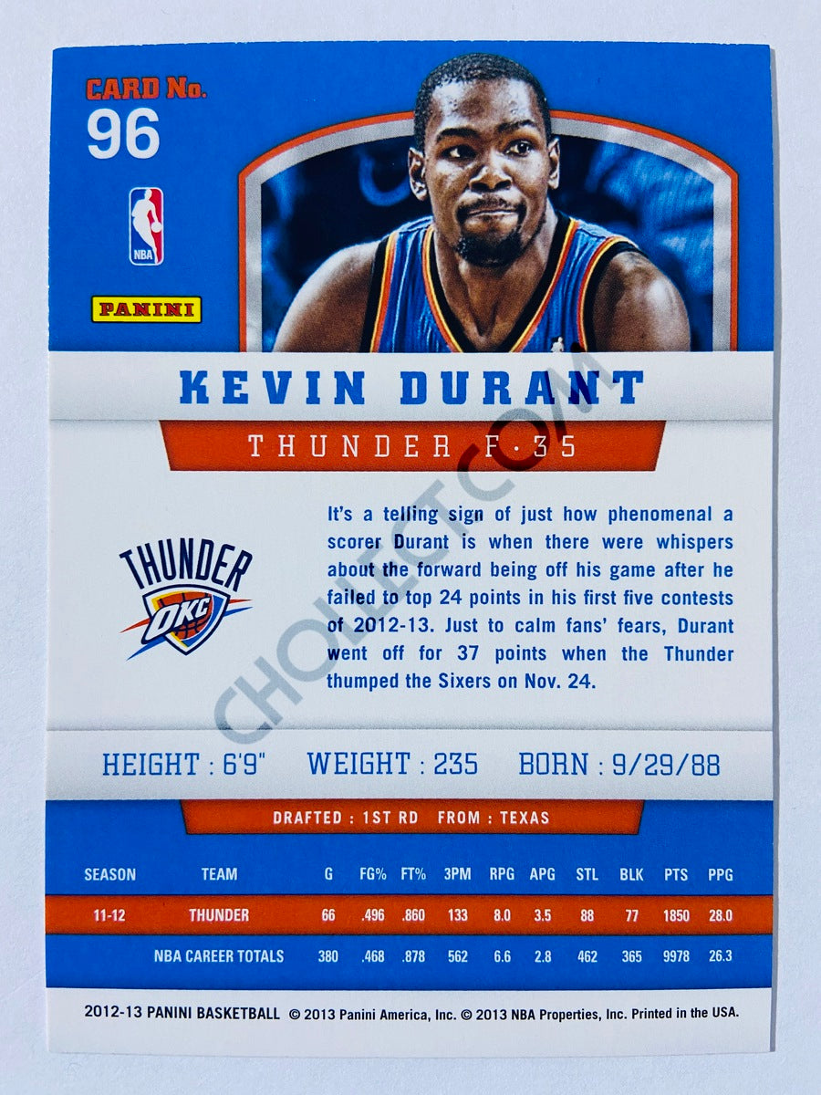 Kevin Durant - Oklahoma City Thunder 2012-13 Panini Panini #96