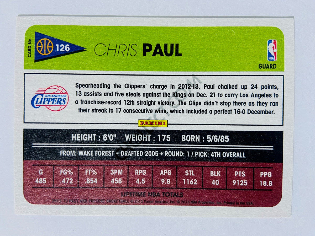 Chris Paul – Oklahoma City Thunder 2012-13 Panini Past & Present #126