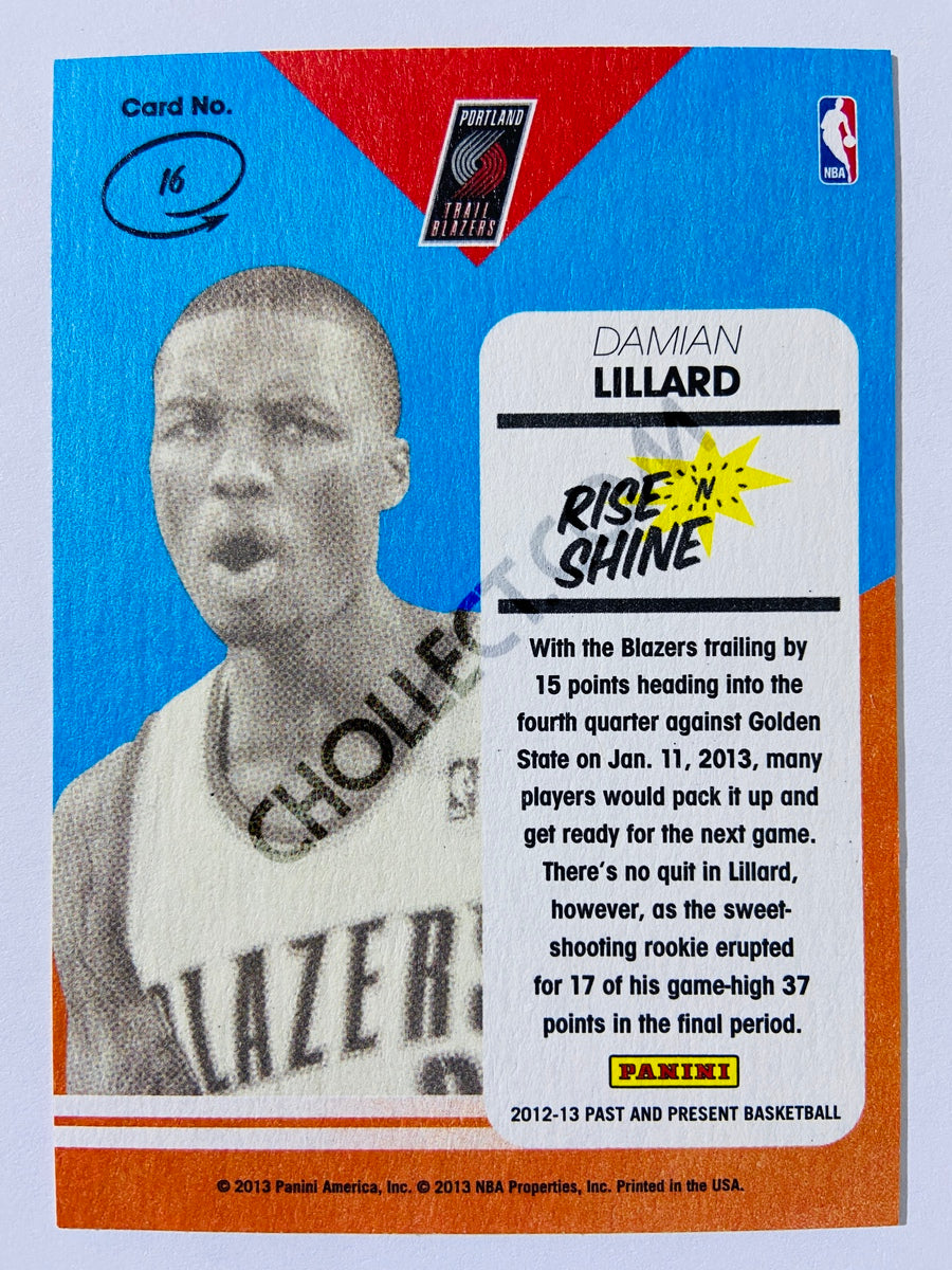 Damian Lillard - Portland Trail Blazers 2012-13 Panini Past & Present Rise 'N Shine Rookie #16