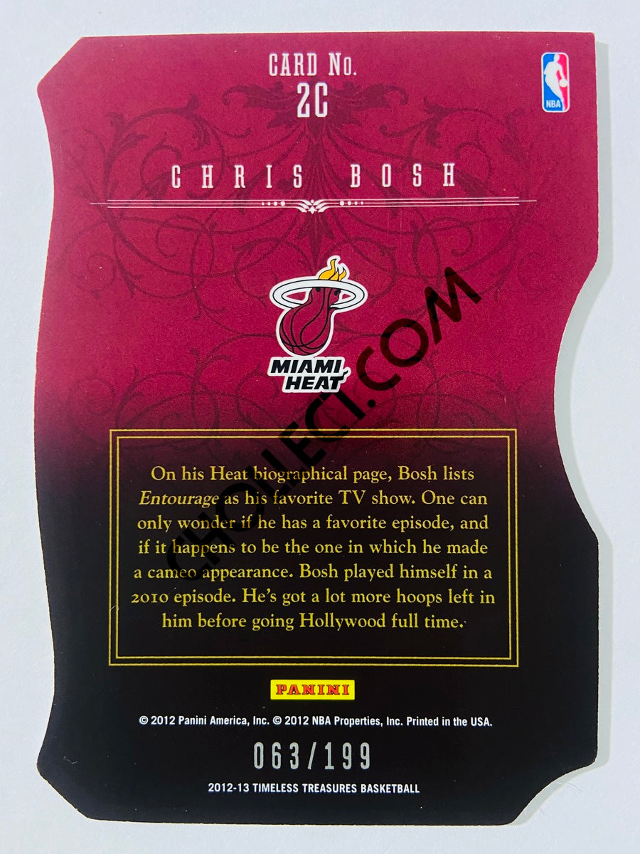 Chris Bosh - Miami Heat 2012-13 Panini Timeless Treasures Die Cut #2C 063/199