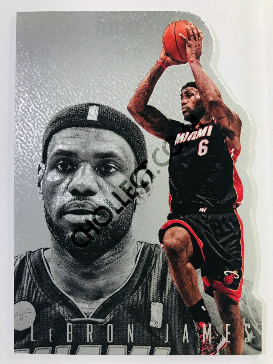 LeBron James - Miami Heat 2013-14 Panini Intrigue Intriguing Player Die Cut Parallel #9