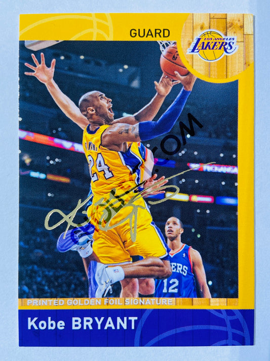 Kobe Bryant - Los Angeles Lakers 2013 Panini Printed Golden Foil Signature #8