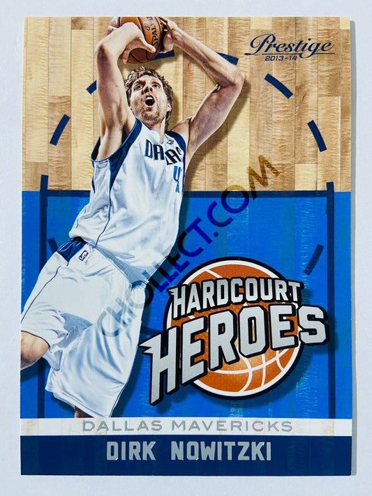 Dirk Nowitzki - Dallas Mavericks 2013-14 Panini Prestige Hardcourt Heroes #12