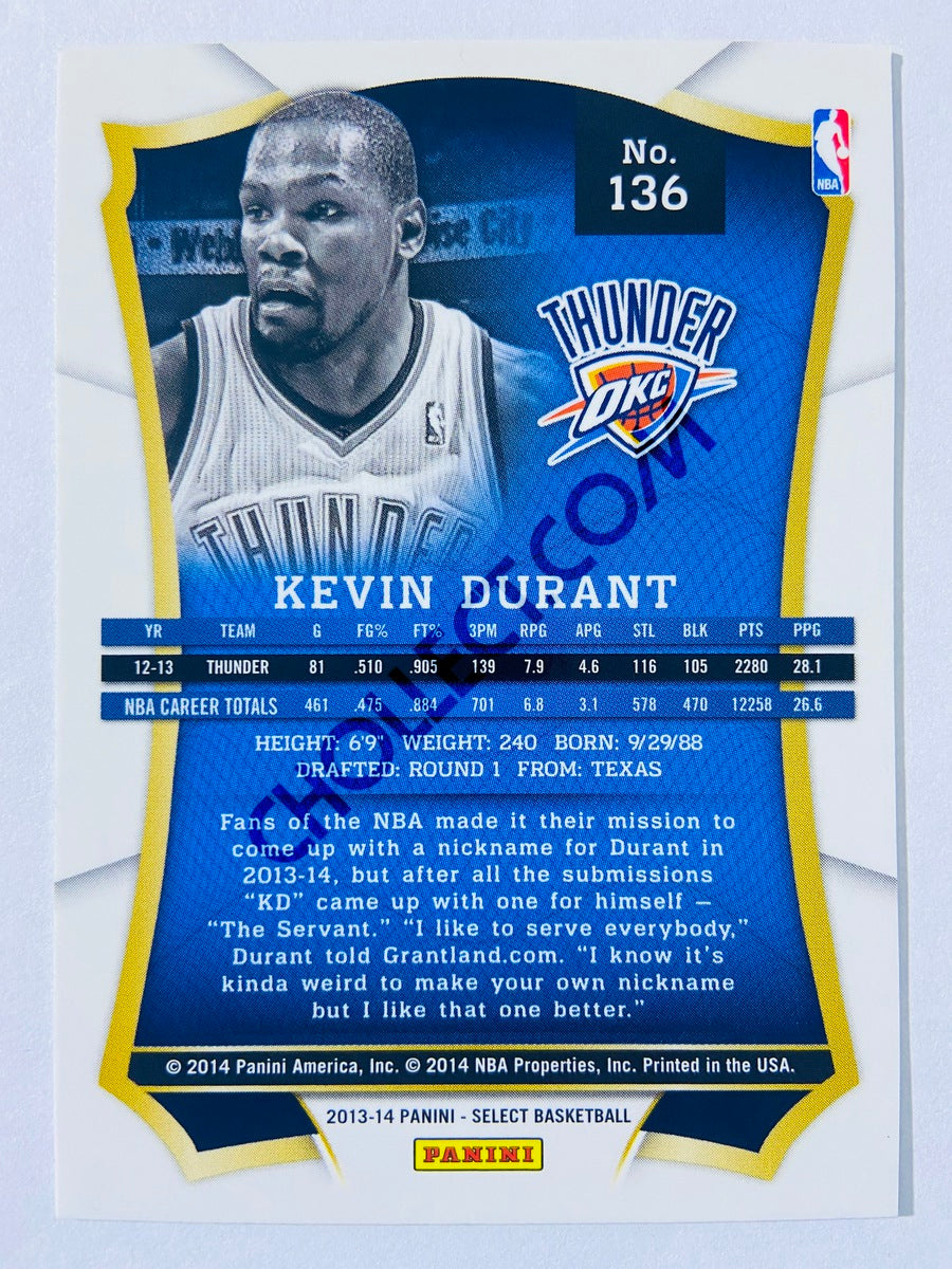 Kevin Durant - Oklahoma City Thunder 2013-14 Panini Select #136