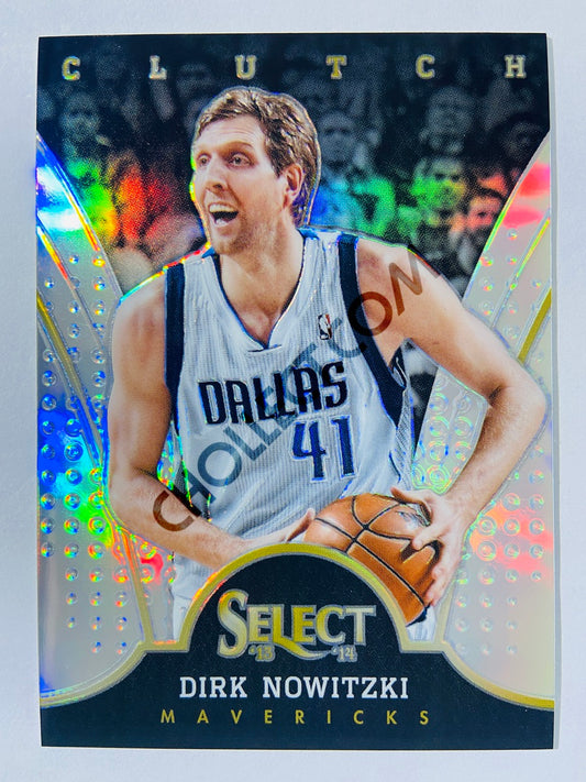 Dirk Nowitzki - Dallas Mavericks 2013-14 Panini Select Clutch Silver Prizm Parallel #1